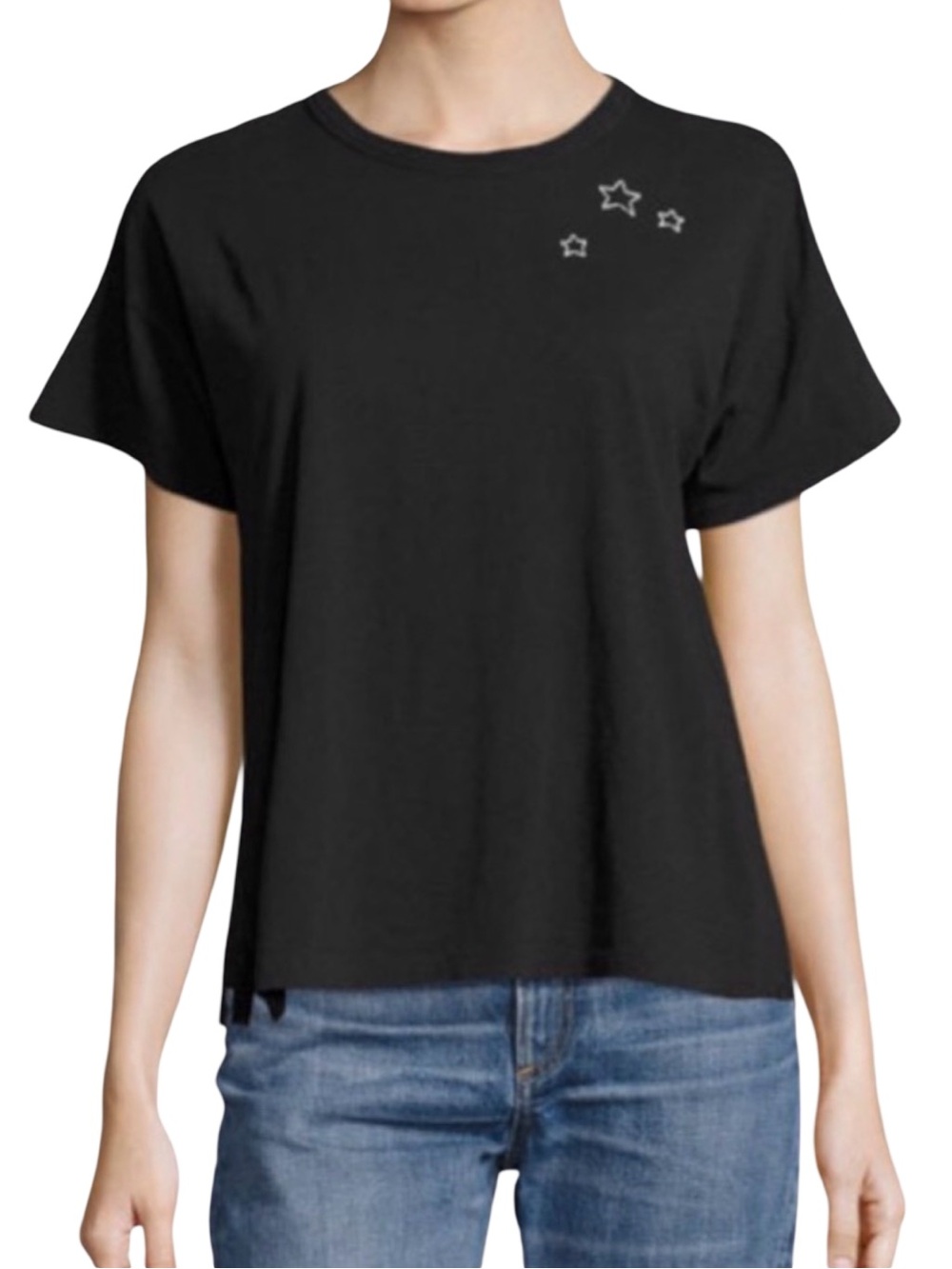 RAG & BONE STAR EMBROIDERED BOXY TEE